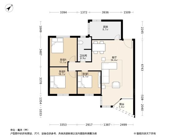 冠城花园一期户型图