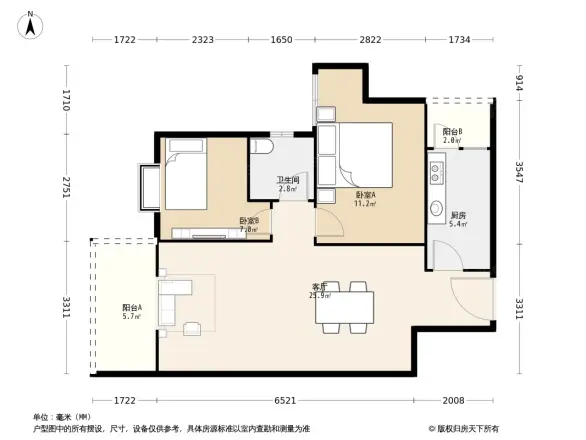 上道西城户型图
