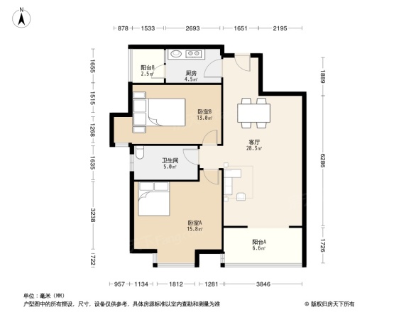 上道西城户型图