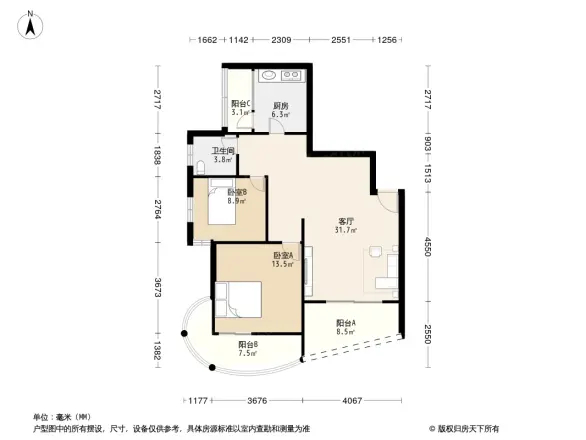 育才竹岛户型图