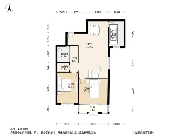龙舟路50号院户型图