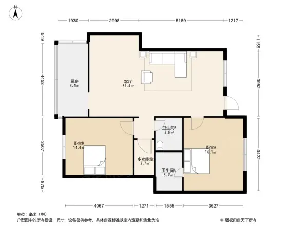 金泰花苑户型图