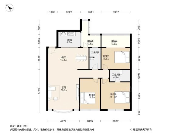 冠城花园一期户型图