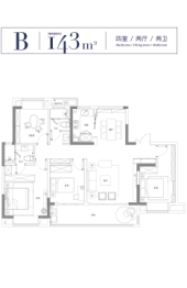 紫琅天成4室2厅2卫建面143.00㎡