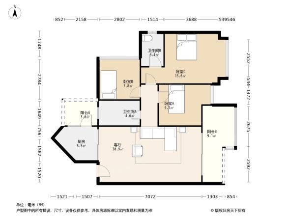 合峰东岸名苑户型图