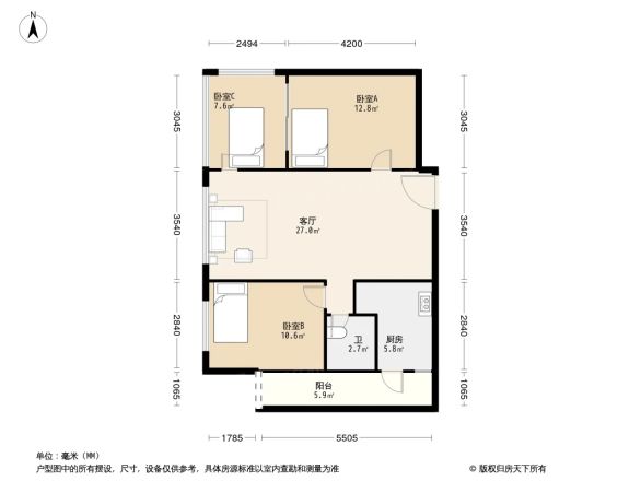 万科新城湾畔户型图