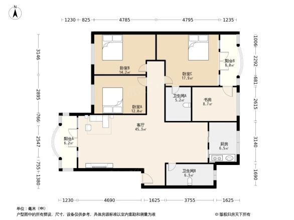 双楠谊苑二期B区户型图