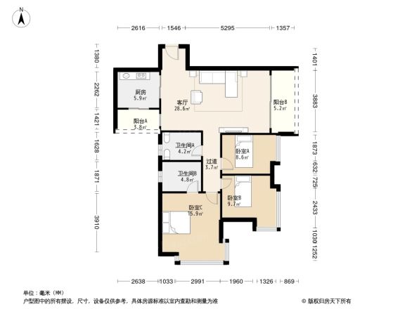 锦城花园户型图