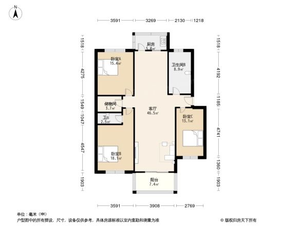 功臣山路小区户型图