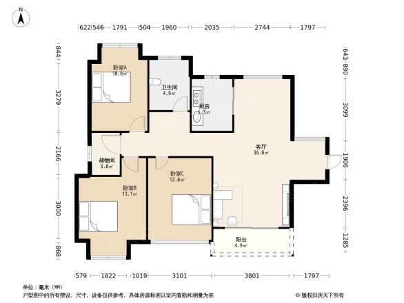 香开新城户型图图片