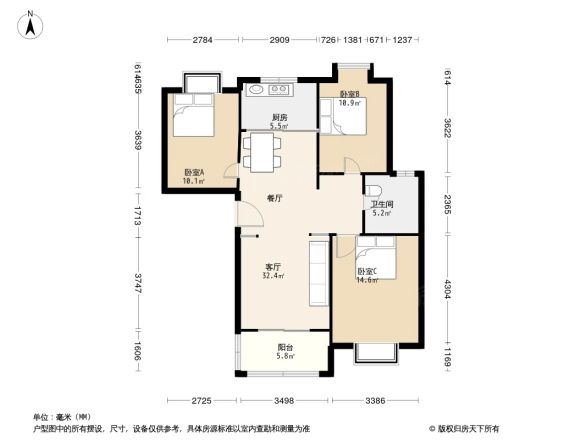 新升公寓户型图