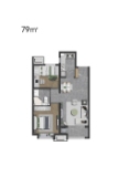 金隅金成熙府高层79㎡户型