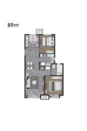 金隅金成熙府3室2厅1厨1卫建面89.00㎡