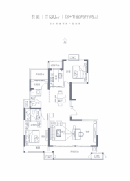 山水云庭4室2厅1厨2卫建面130.00㎡