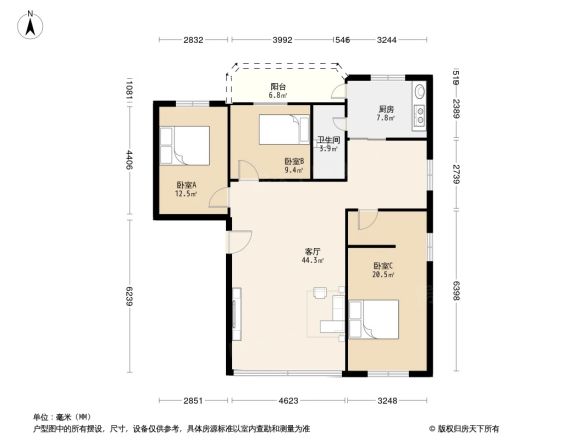 荔城大道小区户型图