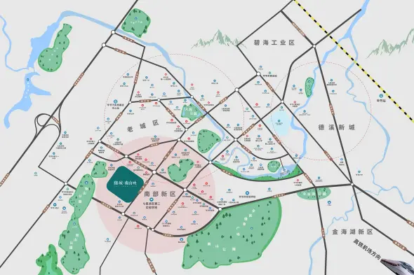 绿城·南山映交通图