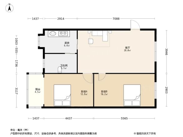 渊明北路住宅楼户型图