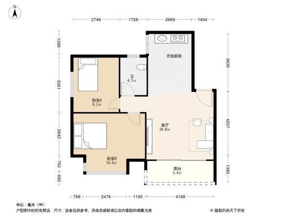 向南居如苑户型图