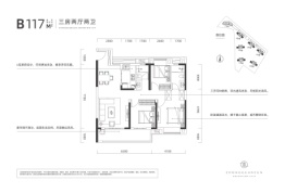 中关村·动漫城3室2厅1厨2卫建面117.00㎡