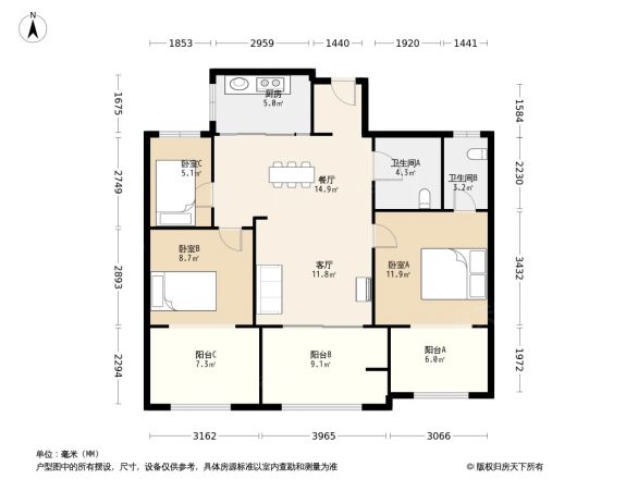 财和湘域湾户型图