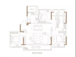 泊印澜庭4室2厅1厨2卫建面133.00㎡