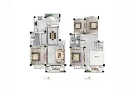 嘉源·和谐里4室2厅1厨3卫建面196.0㎡