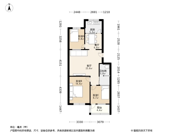 东山小区户型图