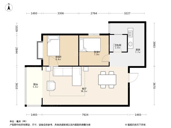 珍泉颐园户型图