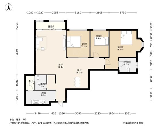 珍泉颐园户型图