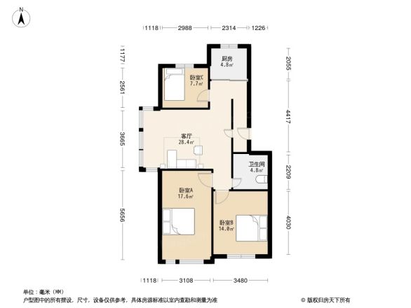 吉上太和城户型图