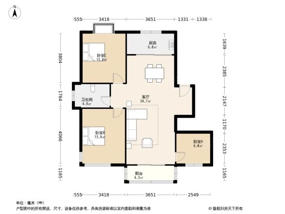 恒晟左邻右里户型图