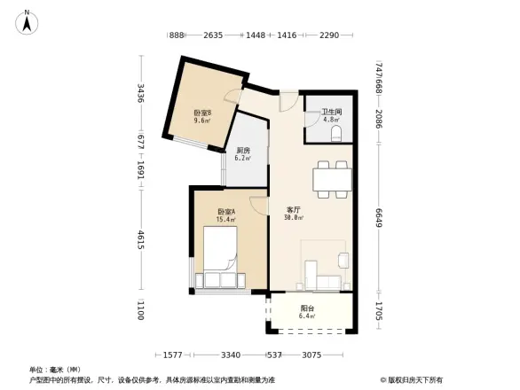 彩虹城户型图图片