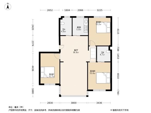 太平洋花园户型图