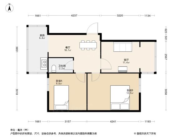 理工大学新迎校区职工宿舍户型图
