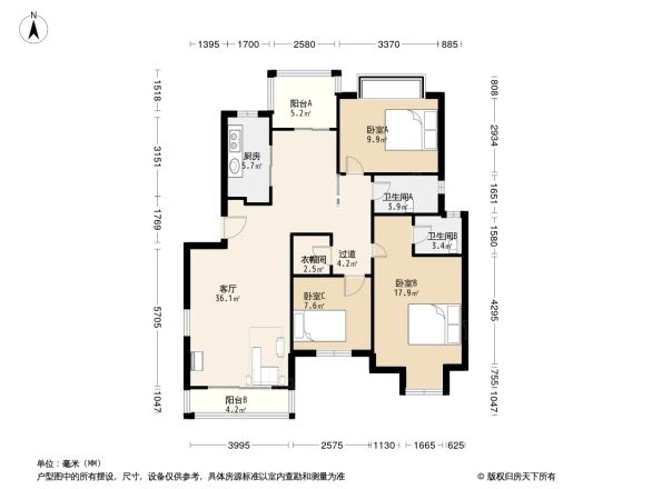 恒晟左邻右里户型图