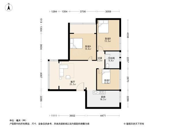 宝海高级公寓户型图