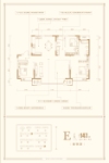 标准层E户型