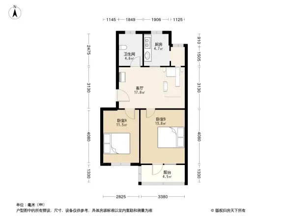 万里厂家属院东区户型图