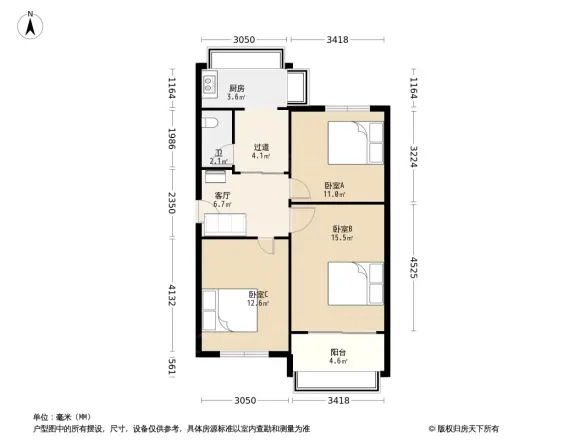 省旅游局宿舍户型图