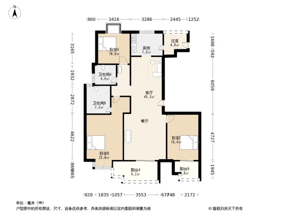 合肥蓝鼎海棠湾户型图图片