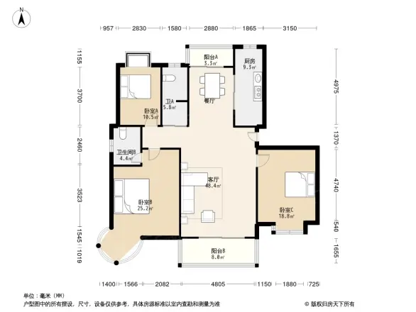 卧龙家园户型图
