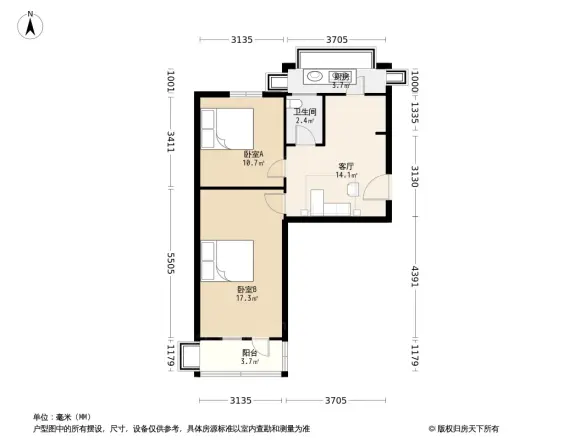 拖拉机厂宿舍户型图