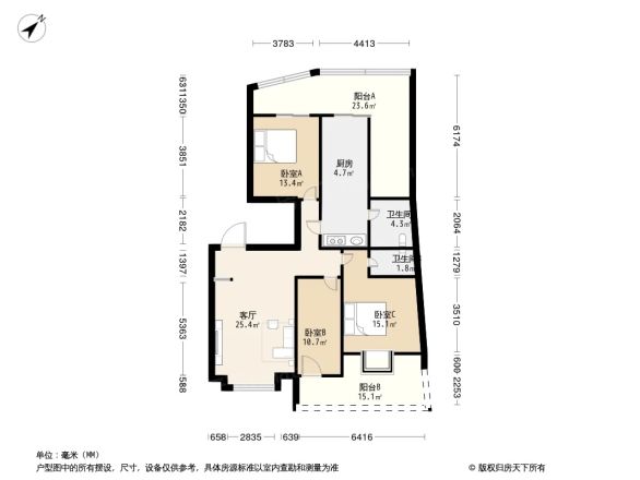 德瀛华府户型图