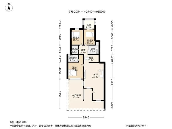 毕加索花园户型图