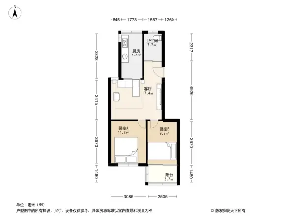 银都小区户型图