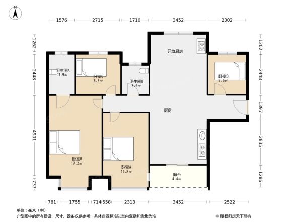 嘉和城塞纳右岸户型图