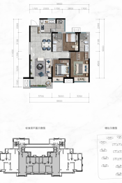 雅居乐宏府翰林山3室2厅1厨2卫建面117.00㎡