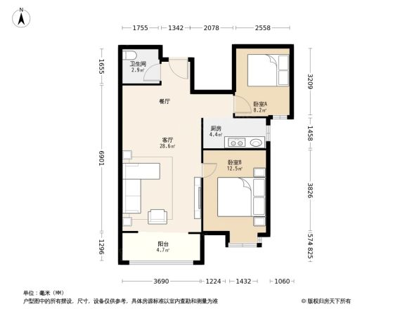 御河湾户型图