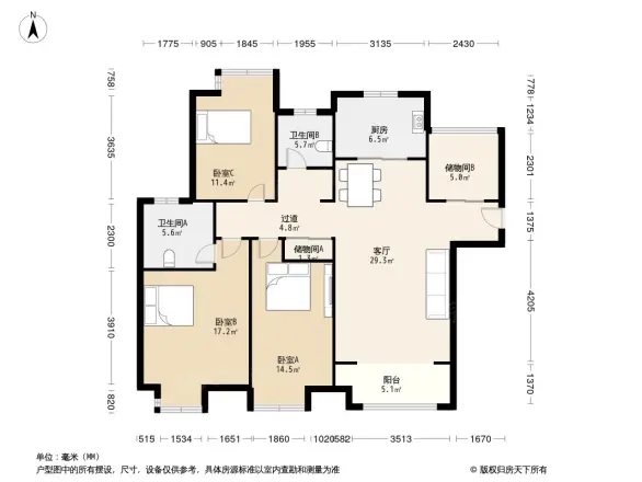 熊猫汇智家园户型图