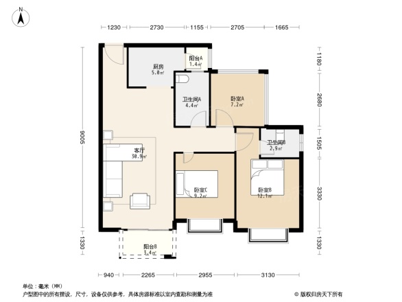 江宇都会明珠户型图图片